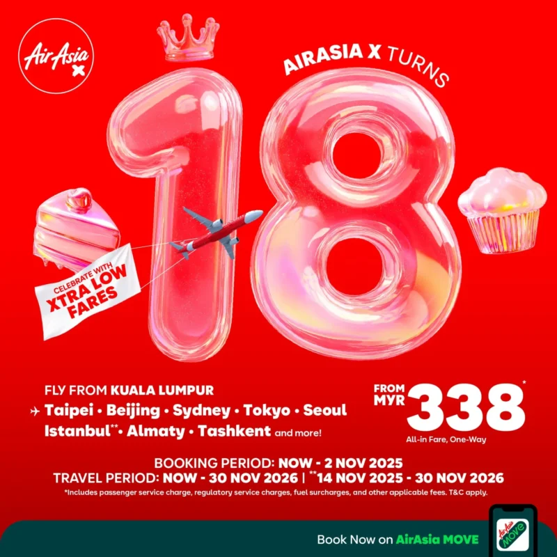 AirAsia X to mark 18th anniversary with a major sale