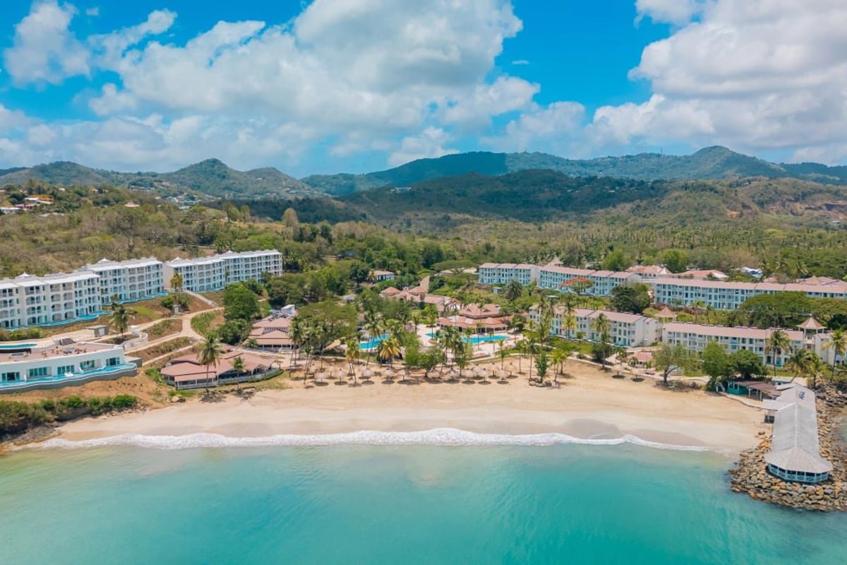 Panoramic view of Secrets St. Lucia Resort & Spa