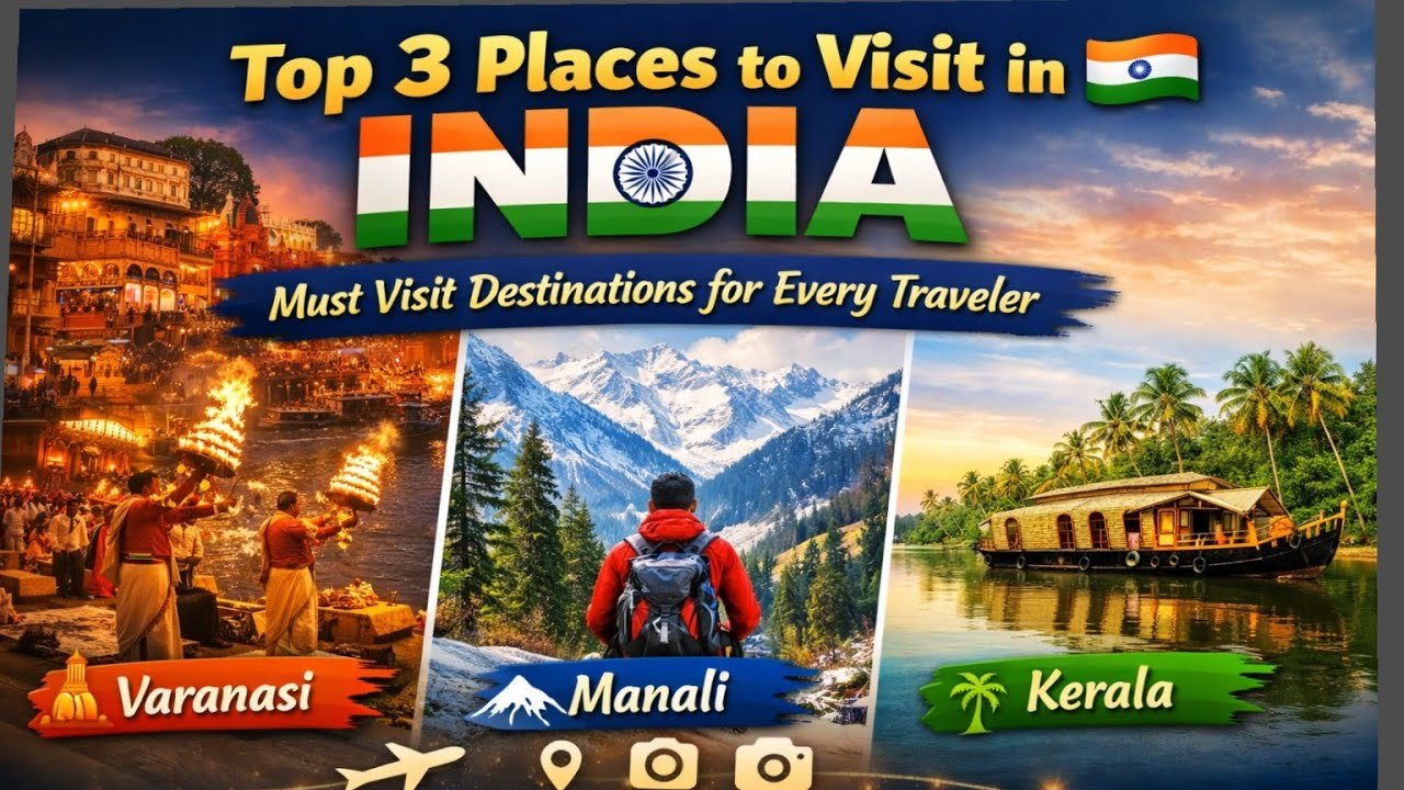 Top 3 Places to Visit in India | Your Complete Travel Guide!